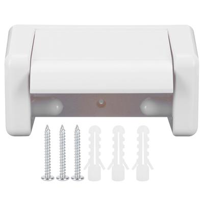 Support Papier Toilette Mural Porte-Rouleau Rangement Papier Toilette pour Salle de BainBlanc