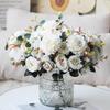 30cm Europäische Künstliche Pfingstrosen Blumen Seidenhortensie Rose Wohnzimmer Hausgarten Hochzeit Brautstrauß Partydekoration