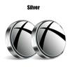2pcs Round Convex Wide-angle Car Mirror with Suction Auto Vehicle Blind Spot Mirror Wide Rearview Mirror Small Round Mirror