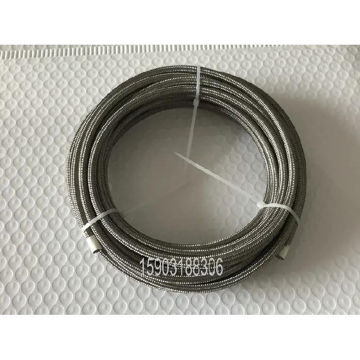 AN3 3AN Double Stainless Steel Braided PTFE Lined Brake Hose Line Car Motorcycle Hydraulic Brake Fuel Line Hose 10M