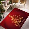 Christmas Print Doormat, Merry Xmas and Happy New Year Rug for Holiday Home Decor Gift, Entryway Mat