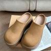 8cm Fashion Thick Heel Flats Women Mules Shoes 2026 New Summer Platform Slippers Women Sandals Slingback Casual Shoes for Women