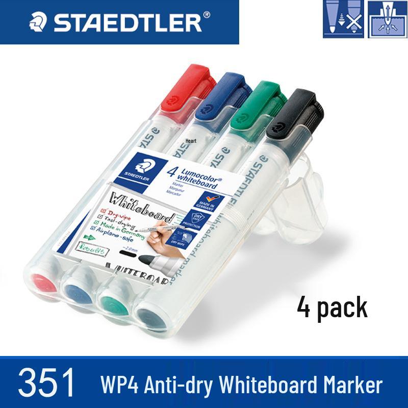 Staedtler 351 Eco-Friendly 2mm Whiteboard Marker - Anti-Dry, Easy Erase