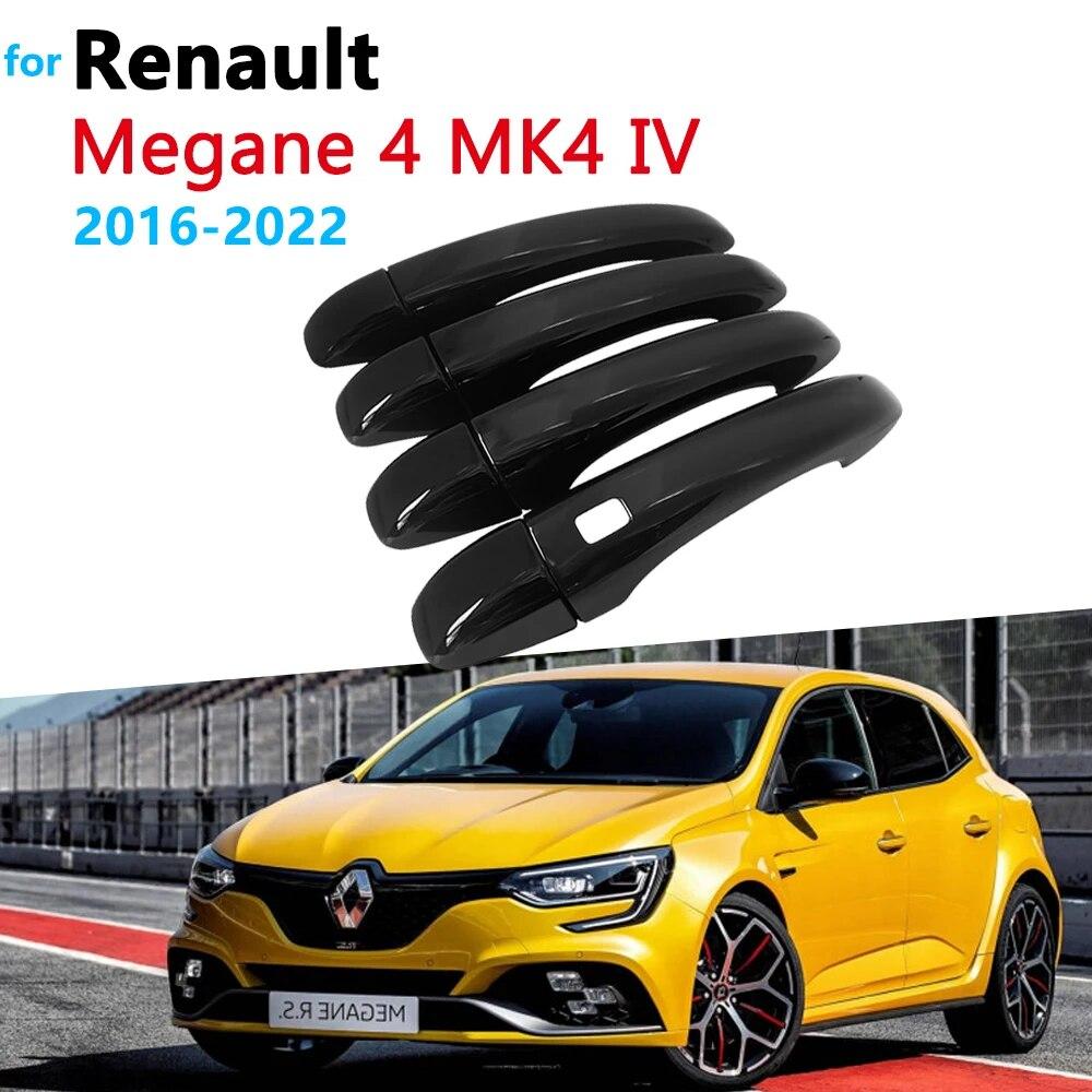 

Глянцевая черная крышка дверной ручки для Renault Megane 4 IV MK4 2016 ~ 2022 2017 2018, внешние аксессуары автомобиля, нержавеющие наклейки