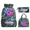 Kpop Peripheral Printing Student Schoolbag Fashionable Large Capacity Casual Backpack Three-Piece Set