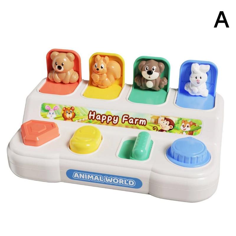 Toddler Interactive Up Animal Toys Early Childhood Education Cause And Effect Development Toys Education Finger Dexterity Toy