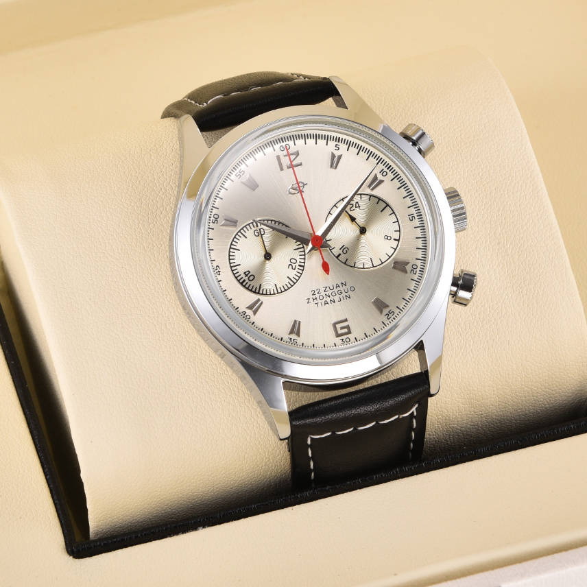 22 ZUAN Retro Seagull 1963 Pilot Chronometr Pánské Hodinky St1901 Arcylic NATO Nylon SGL Náramkové Hodinky