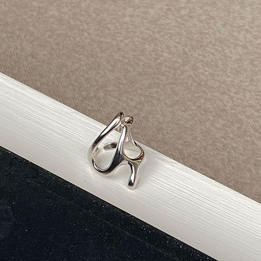 Prezent Posrebrzany Modny Koreański Styl Biżuteria Geometryczny Pierścionek Damskie Akcesoria Biżuteryjne Pierścionek Punk