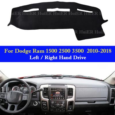 Pour Dodge Ram 1500 2500 3500 2010-2018 Housse de Tableau de Bord de Voiture Dashmat Pare-Soleil de Tableau de Bord Tapis Anti-UV Accessoires Intérieurs