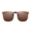 Square Clips On Sunglasses Foldable Polarized Spring Hinges Sunglasses Metal Clips Rimless Sunglasses Outdoor Sunshades