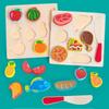 Wooden Magnetic Fruit And Vegetable Cutting Toy For Kids Kitchen Play