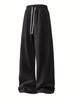 Versatile wide-leg pants for men and women, new loose straight-leg pants, spring and autumn, casual sports outdoor wide-leg sweatpants