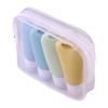 4PC/Set Silicone Travel Essentials Cosmetics Bottles Squeeze Containers Leakproof Refillable Bottle For Shampoo Conditioner
