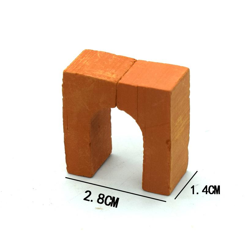 1:Kit de bricolaj cu 16 case de cărămidă în miniatură pentru copii