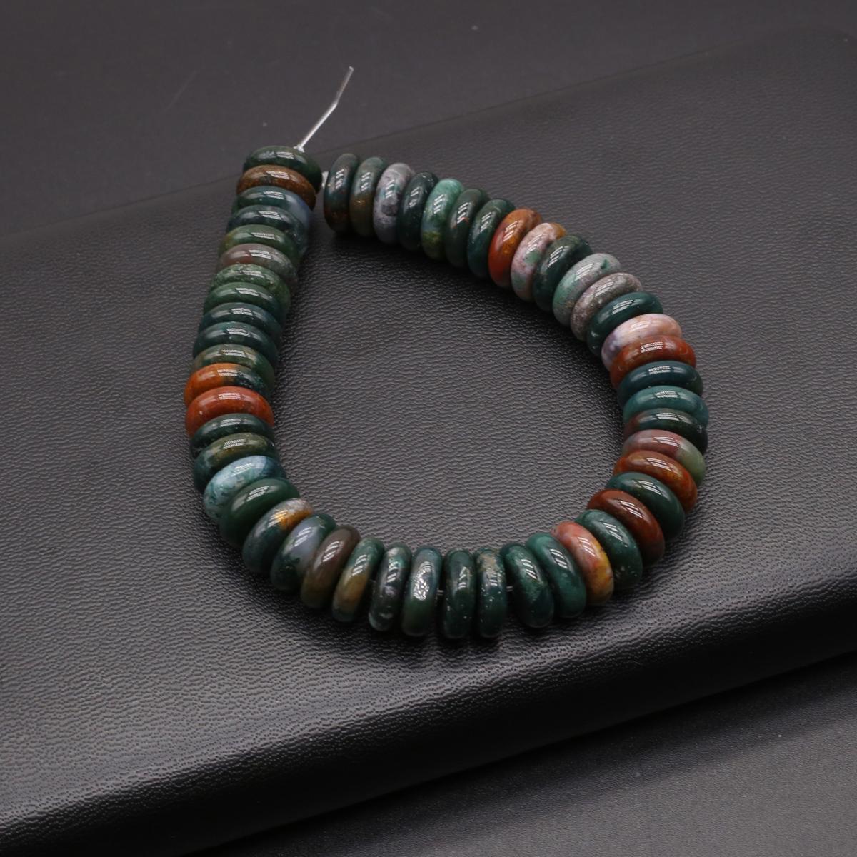 

Изолирующие бусины из натурального камня содалит/унакит в форме счеты для изготовления ювелирных изделий DIY ожерелье браслет серьги аксессуар Indian Agate/3x12mm