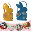 Easter Kids Eggs Tote Bags Basket Felt Cloth Rabbit Easter Basket Candy Toy Storage Handbag DIY For Festival Party