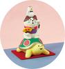 Decor Corporation concombre Crane and Turtle Lucky Cat Size Approx. W4.4 D7.2 H8 ZCB-86111