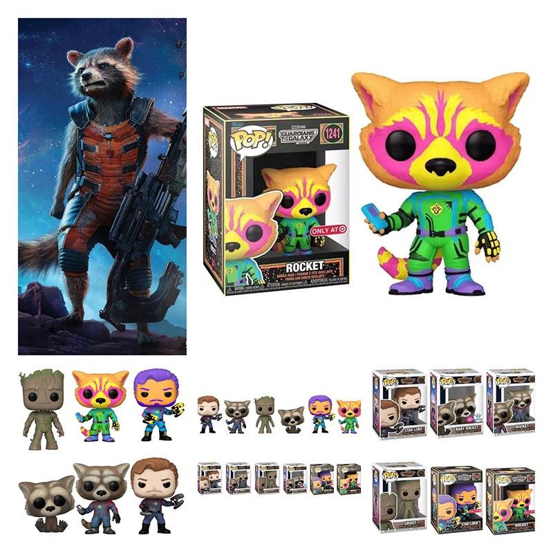 Pvc Material Guardians Of The Galaxy 3 Figures Rocket And Groot Pops