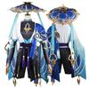 Wanderer Scaramouche Cosplay Costume Genshin Impact Cosplay Scaramouche Women Men Uniform Wig Suit Christmas Halloween