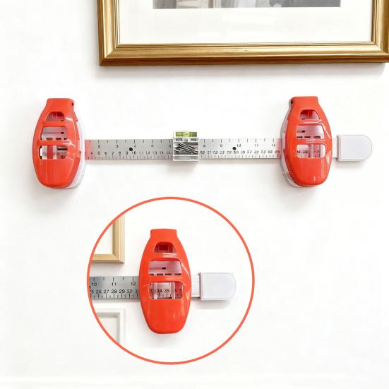 Picture Hanging Tool with Level, Photo Frame Hanging Leveling Tool, Precision Wall Mount Guide for Frames, Artwork, Wall Art, Mirrors