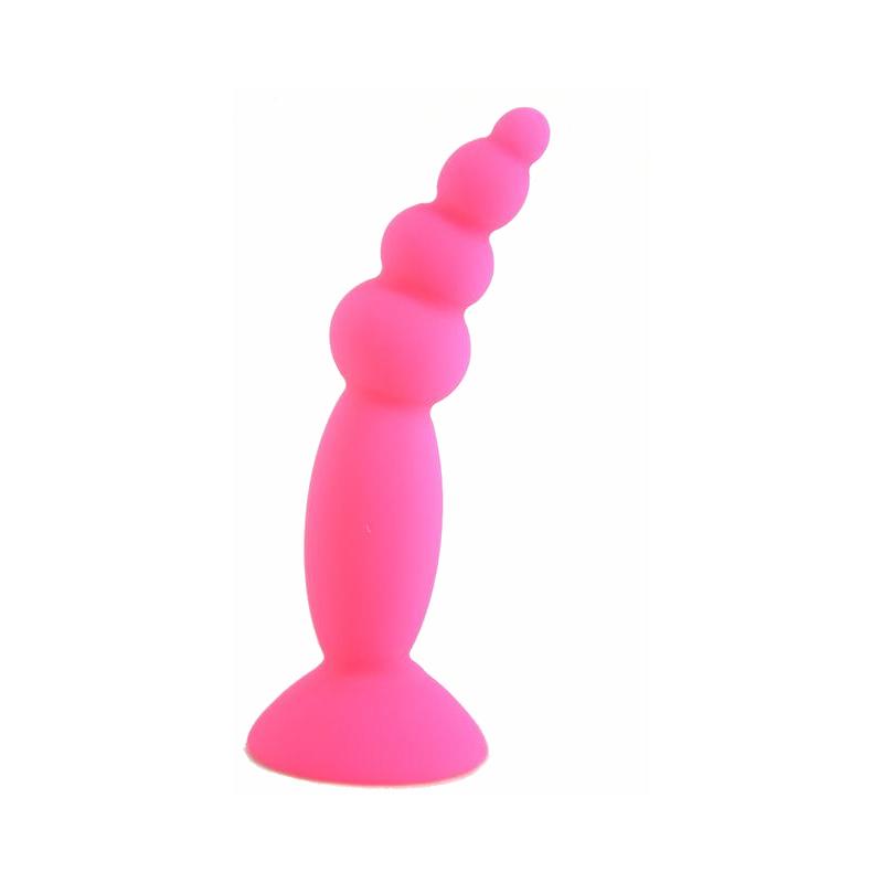 Bunte Silikon-Analkugeln mit Saugnapf Analtrainer für Anfänger Analkugeln & Perlen