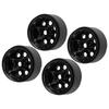 4Pcs RC Wheel Rim 1.9 Inch Aluminum Alloy Stable RC Car Wheel Hub for Axial SCX10 II III Black