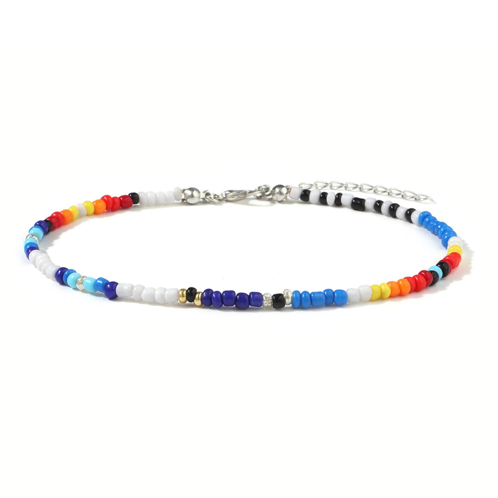 

Bohemian Flower Daidy Colorful Beads Anklets For Women Party Adjustable Bracelet On Leg Foot Summer Beach Jewelry Gifts