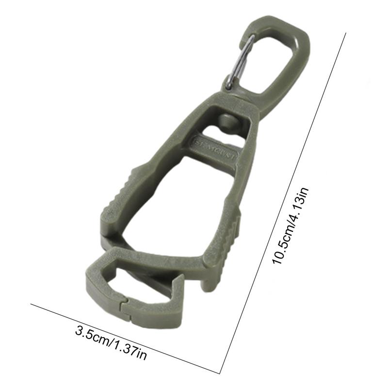 1Pcs Outdoor Glove Clip Hanger Multi-purpose Anti-drop Hook Plastic Clip Holder Protective Work Gloves Safety Clamp Camping Tool