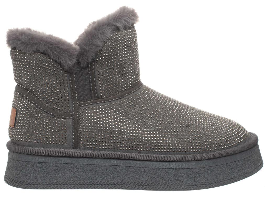 Women' Leather Ankle Boots - Solo Soprani Couture - Ssw521P28/01 Strass Fur 36