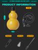 900ML Vintage Chinese Retro-Inspired Gourd Water Bottle Large Capacity Wine Bottle PC Creative Water Kettle Sports