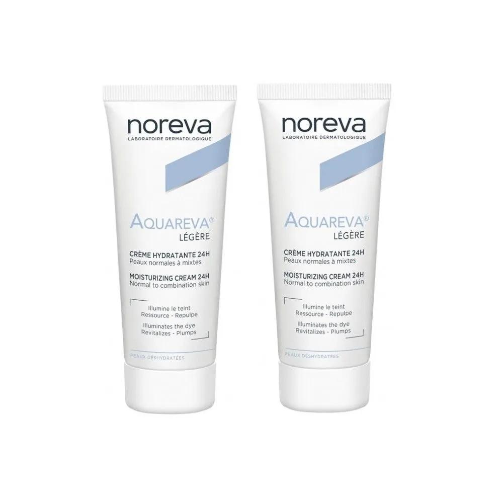Noreva France Aquareva 24-Hour Light Moisturizing Cream 40ml x 2 bottles
