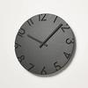 Lemnos Wall Curved Colored Black BK Lemnos Large Clock, Analog, NTL16-07