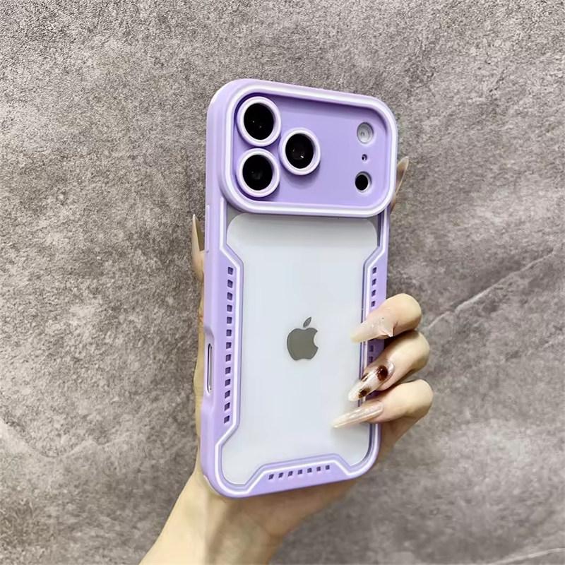 Custodia per Telefono alla Moda in Vetro Trasparente per iPhone 17 Pro Max Air 16 Pro 15 14 13 Protezione Antiurto Cambia Serie 17