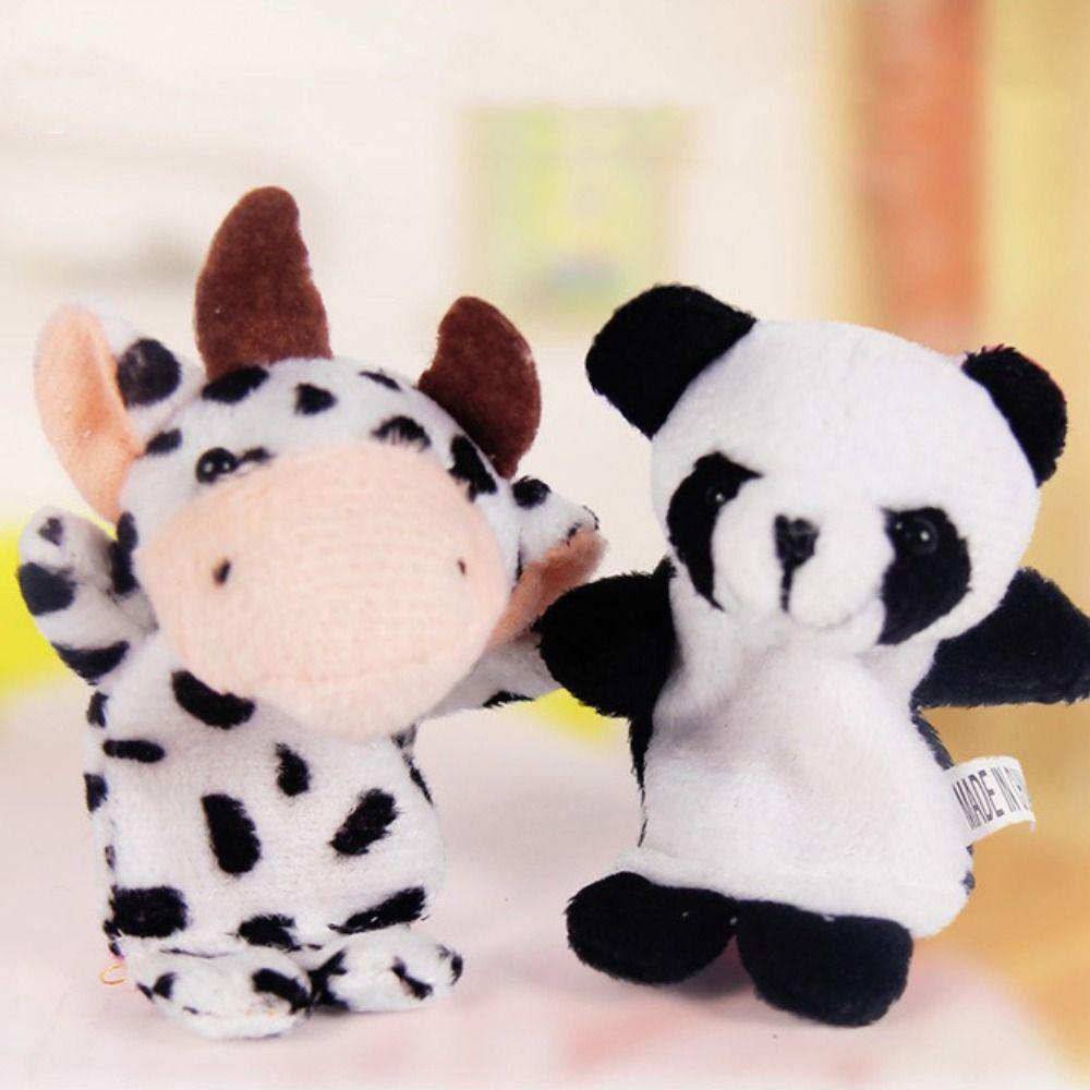 Dog Animal Puppet Plush Finger Puppet Cartoon Children's Hand Puppet  Kid