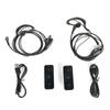 2Pcs Mini Portable Walkie Talkie UHF 400-480MHz w/ Earphone Radio Transceiver