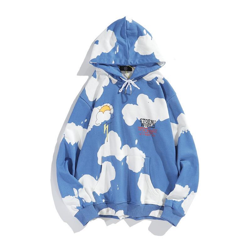 European and American street trendy brand men and women with the same 3D digital printing retro casual high street hoodie
