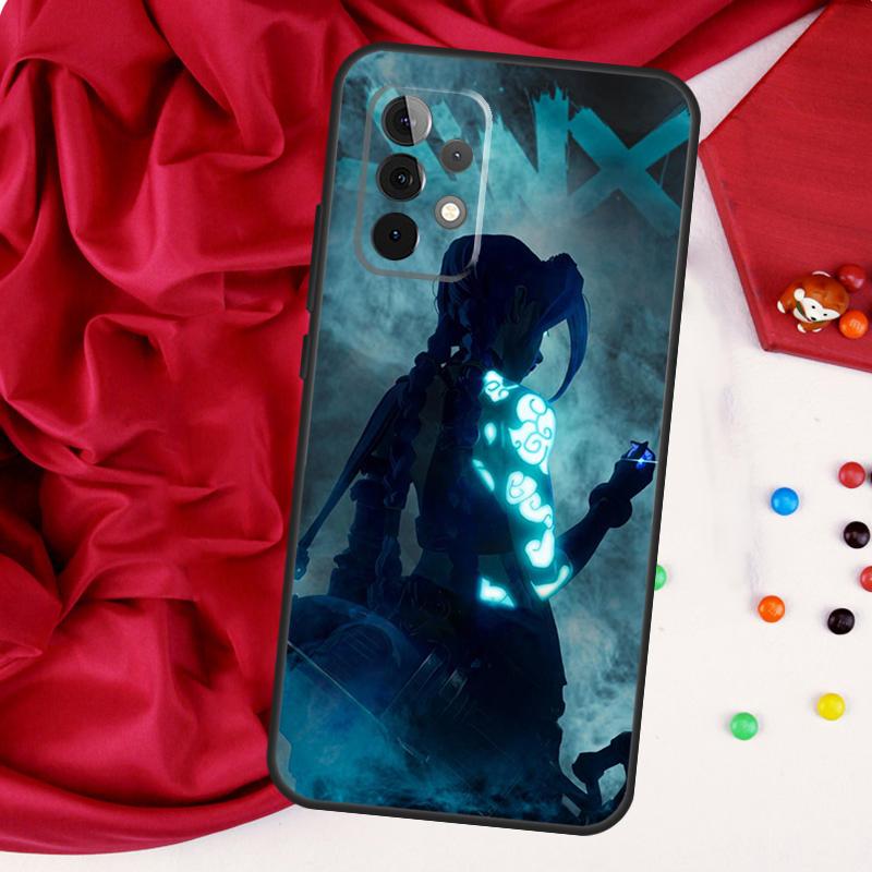 Jinx Arcane For Samsung Galaxy A26 A05 A06 A16 A54 A34 A14 A22 A32 A52 A55 A35 A15 A53 A13 A56 A36 Case