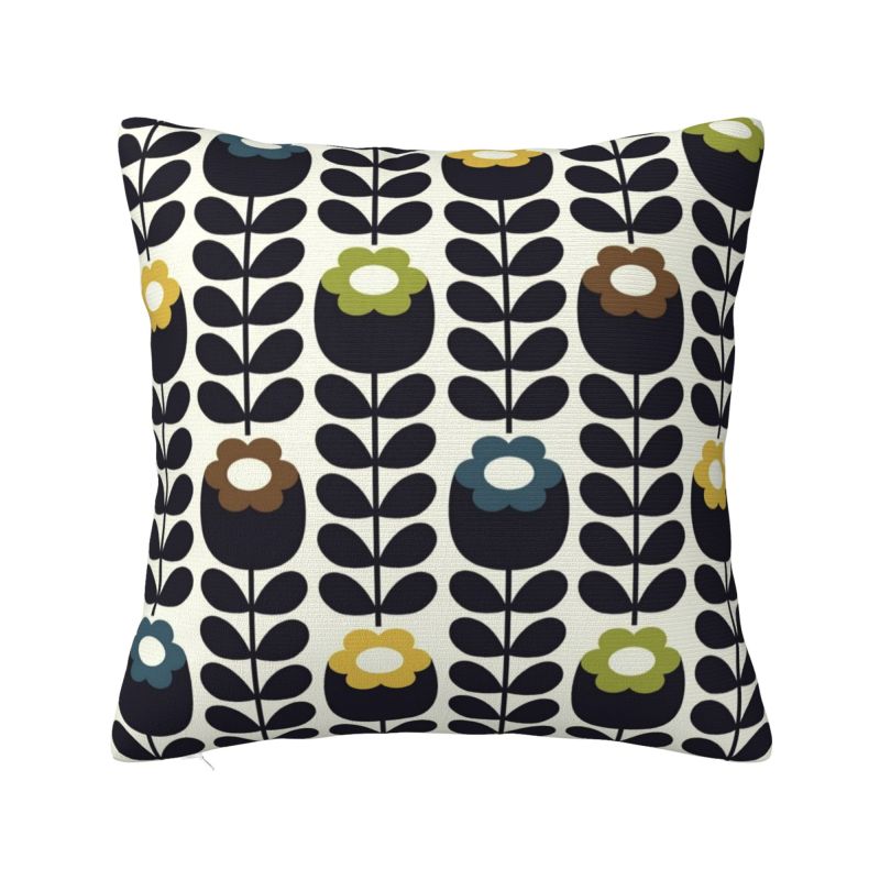 Custom Early Bird Granite Cushion Cover 40x40cm Orla Kiely Floral Velvet Cute Pillow Case Home Decoration