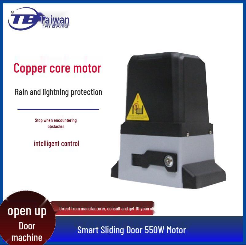 Motor para Porta de Correr Elétrica 370w-1250w: Abridor de Portão Automático com Controle Remoto para Pátio