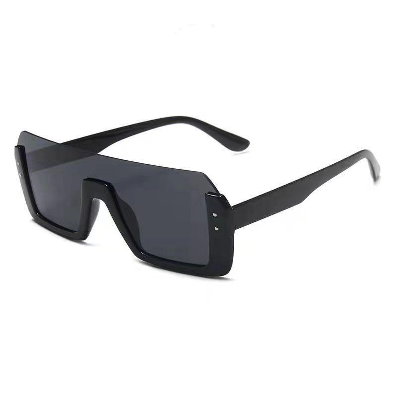 Women'S Trendy Large Frame Square Sunglasses Women Outdoor Sports Leisure Sun Glasses Men Uv Protection Glasses Uv400 Eyewear