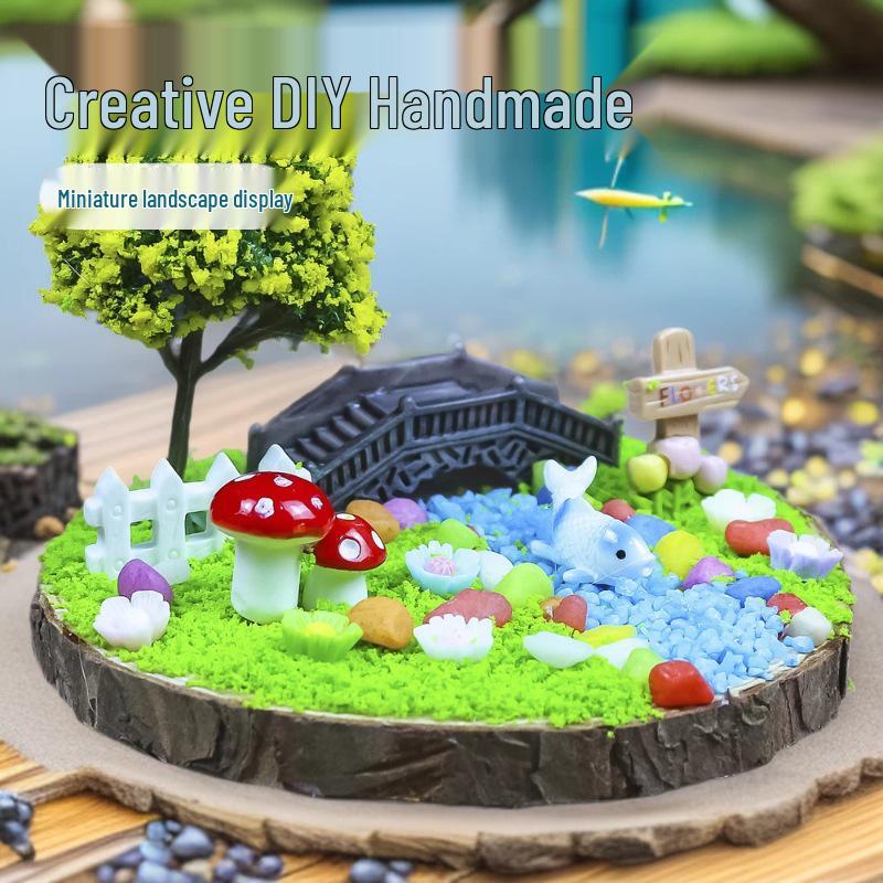 DIY Micro Landscape Decoration Kit: Creative Educational Birthday Gift for Girls