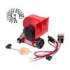 Electrical Loud Air Horn with Easy DIY Setup in Minutes, Waterproof ABS and Alloy Material for 500 Meter Warning Signals