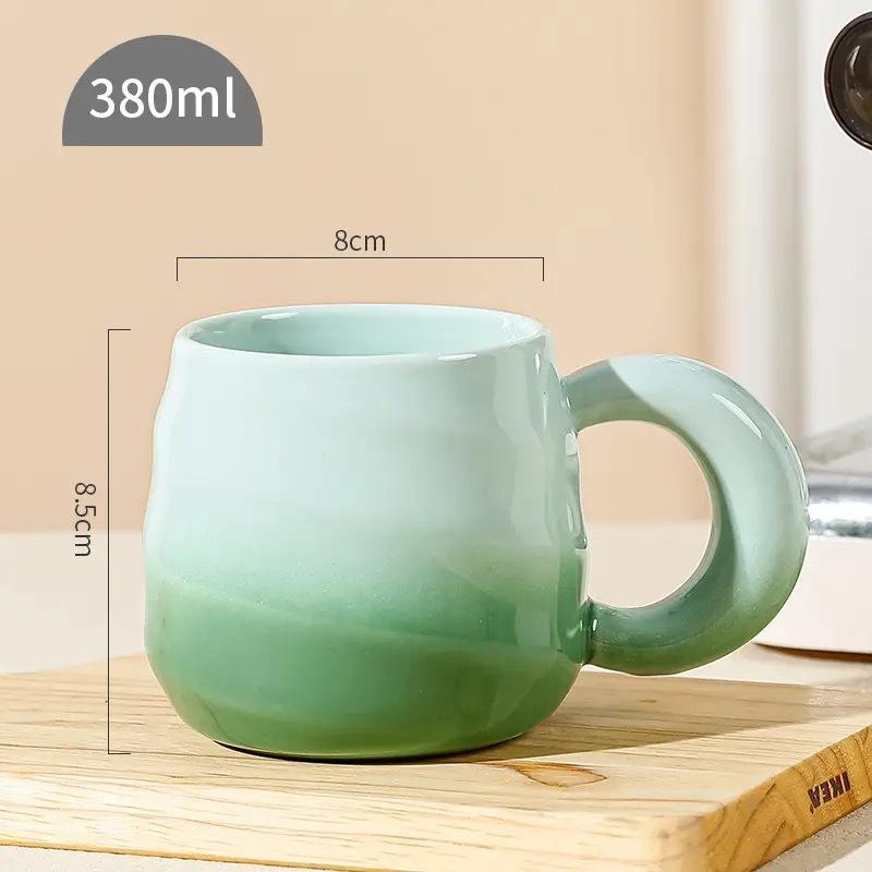 Керамическая кружка Дизайн Чувство Керамическая кружка Стиль INS Керамическая кружка Литературное искусство 380ml