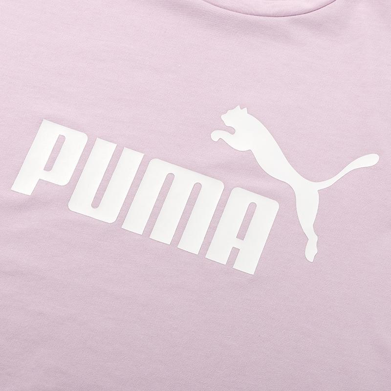 PUMA T Shirts Women's Pink Crew Neck Moderate Straight Fit 630563-60