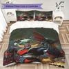 Grendizer Goldorak Pattern Bedding uilt Set uilt Cover Pillowcase Home Decoration Birthday Gift (1 * duvet cover + 2 * pillowcase without core)30