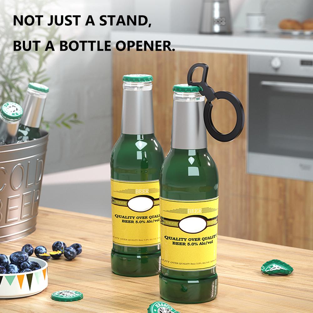 3-in-1 Magnetic Cell Phone Ring Holder Alloy Phone Grip Kickstand Finger Ring Holder Stand for iPhone 15 14 13 12 Pro Max Series