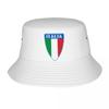 Woman Bucket Hats Italia Vocation Getaway Headwear Foldable Outdoor Sport Fishing Fisherman Hats Italy Italian Flag Bob Hat