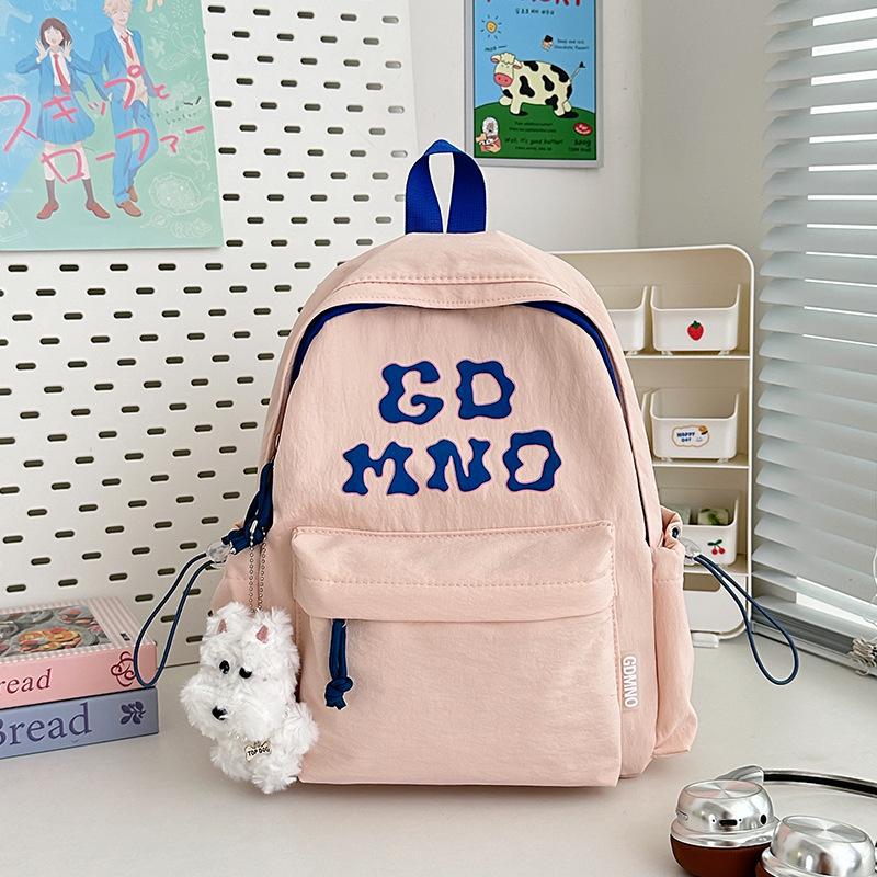 New High-value Campus Style Alphabet Backpack, Simple, Lightweight and Large-capacity Backpack for Junior High School Students