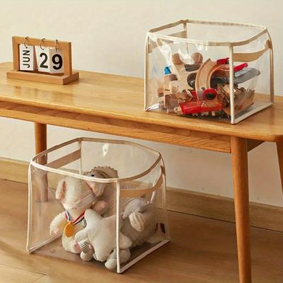 Transparent Storage Basket Large Size Storage Bag Large Capacity Household Multifunctional Storage Basket