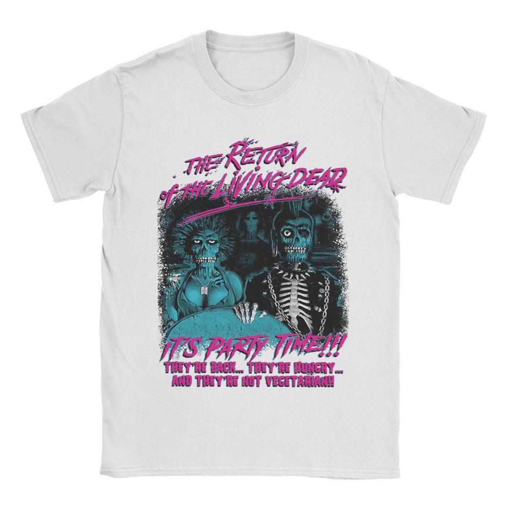 Men Horror Return Of The Living Dead Films T Shirts Tops Summer Short Sleeve T-Shirt O Neck Hip Hop Pattern Tee Shirt Plus Size